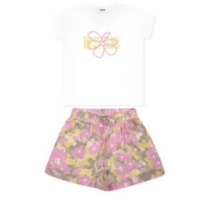 MSGM White and Pink Kids Matching Set